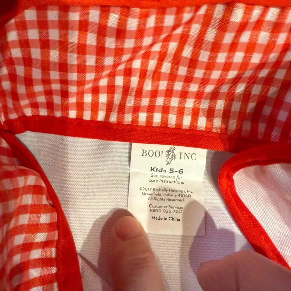 Master Chef Kids Costume - White and‎ Red size 5-6